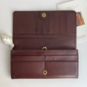 COACH Vintage Framed Envelope Kiss Lock Clutch 1990’s